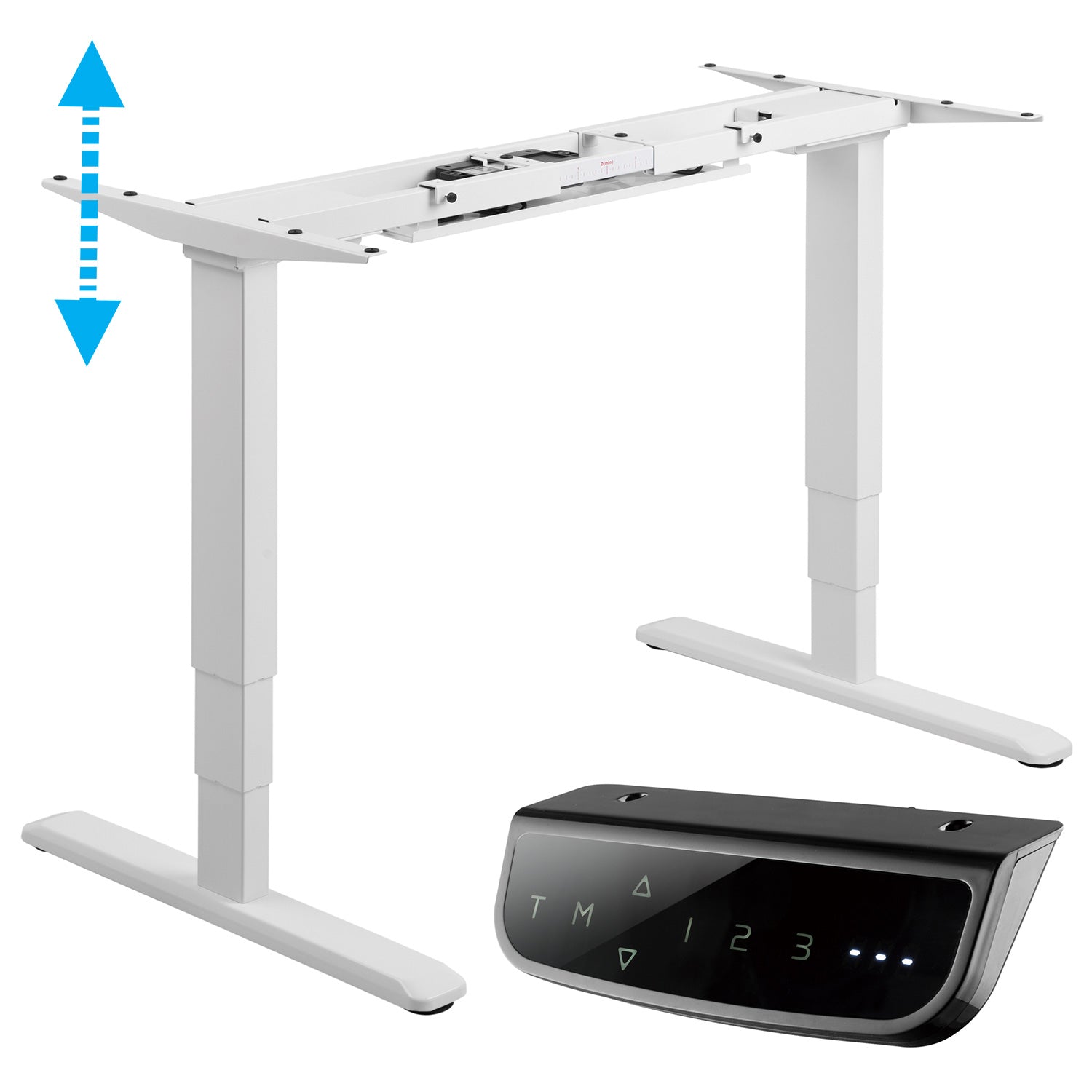 Order Office Furniture Dual Motor Electric Desk Frame Only - Black, Silver or White Option - OOF12